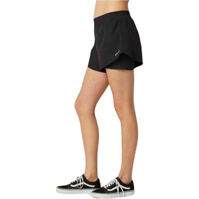 2024 Mystic Frauen Ida Gefttert Sport Shorts 35001.240271 - Black